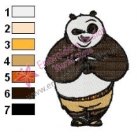 Kung Fu Panda Embroidery Design 06